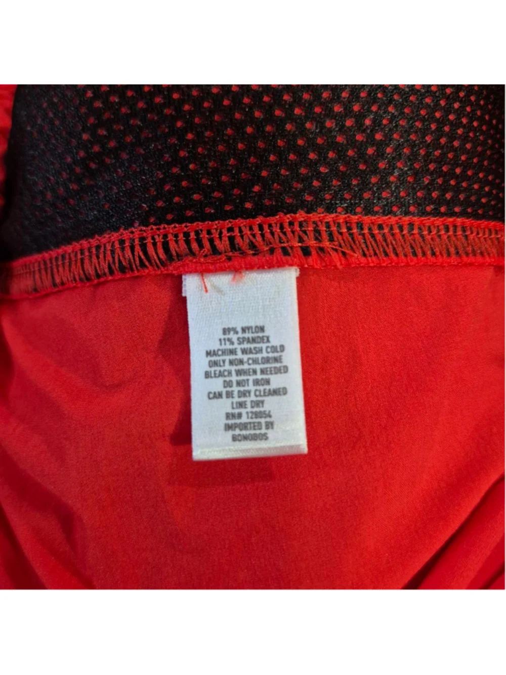 Men's Bonobos Athletic Shorts M Red with Black Drawstring